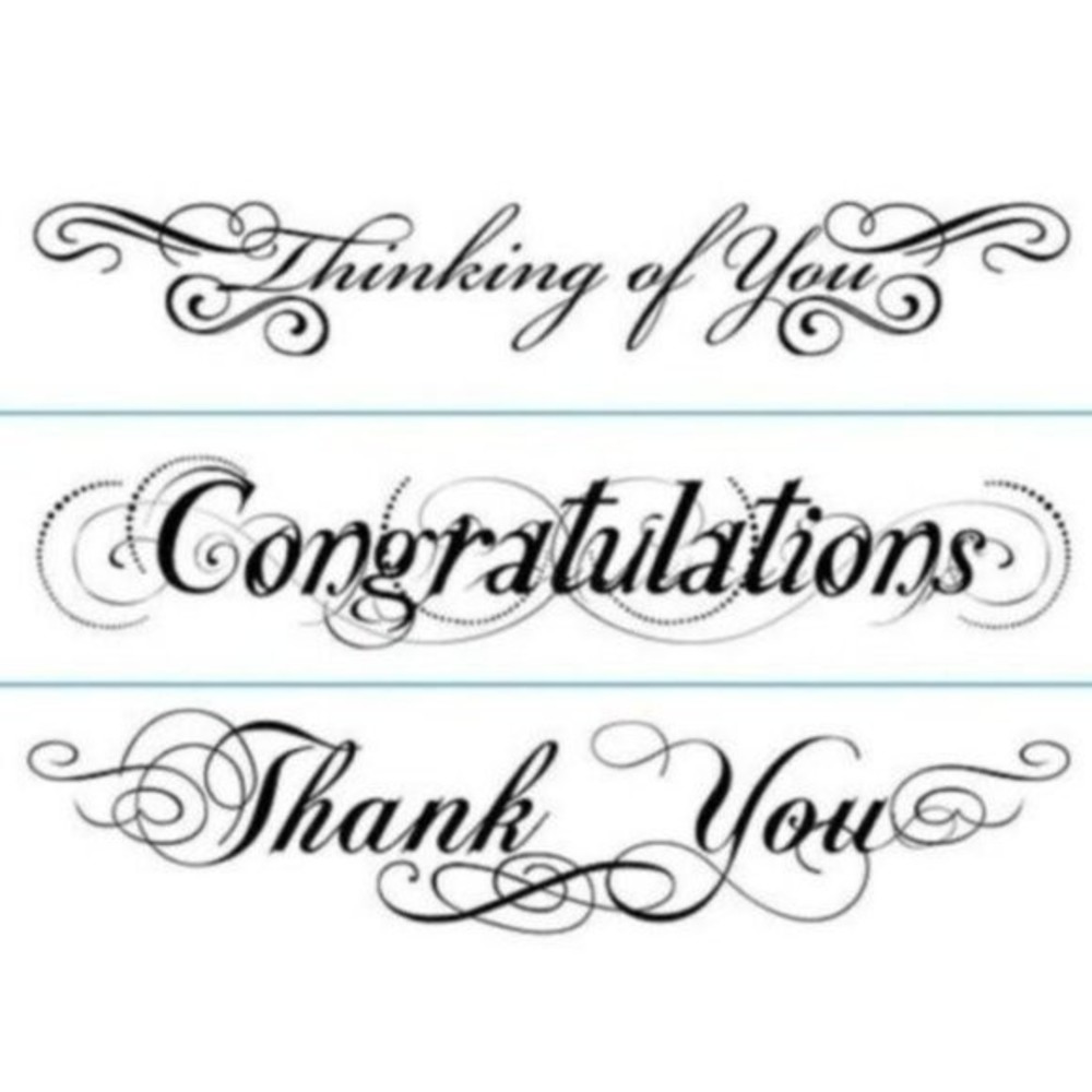 Darice Embossing Folder Congratulations Scrapbook Paper Crafts Cards